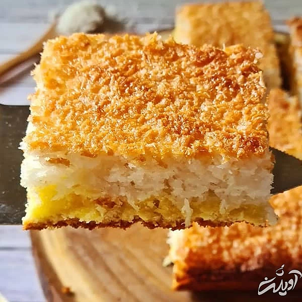 طرز تهیه کیک نارگیلی بسیار لطیف و خوشمزه کیک نارگیلی